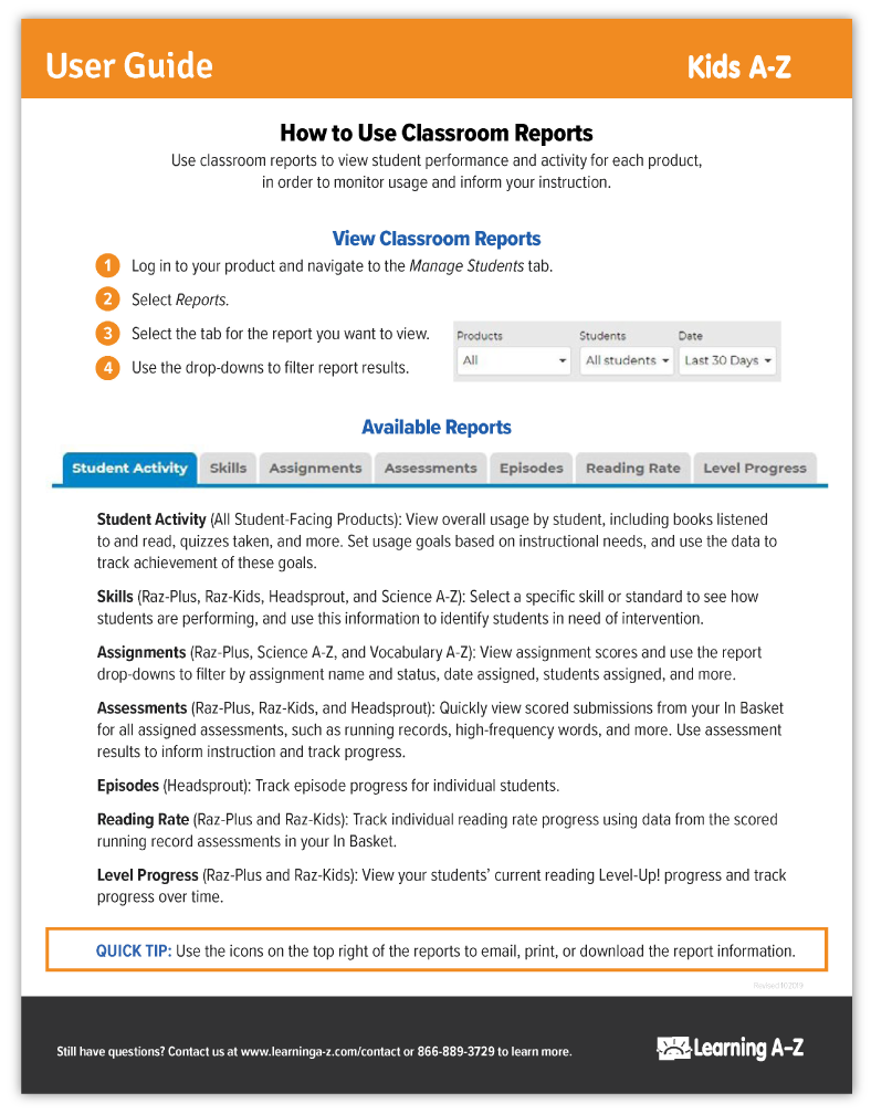 classroom-report-guide